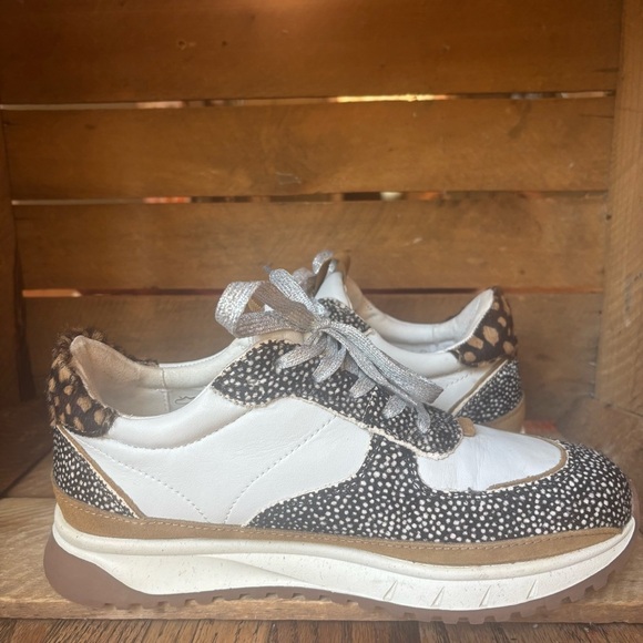 Madewell Trainer Sneakers in Leather and Calf Hair 7.5 - Picture 8 of 12
